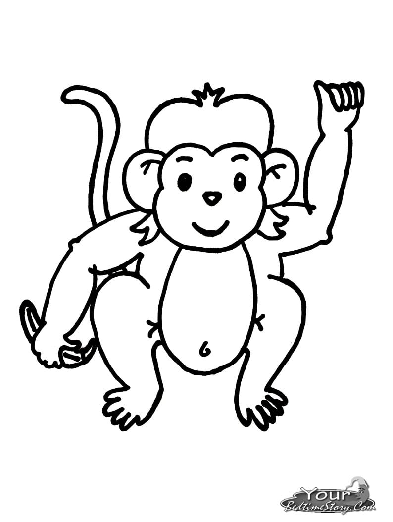 Dibujos Ideia Criativa  Desenho De Macaco Para Colorir