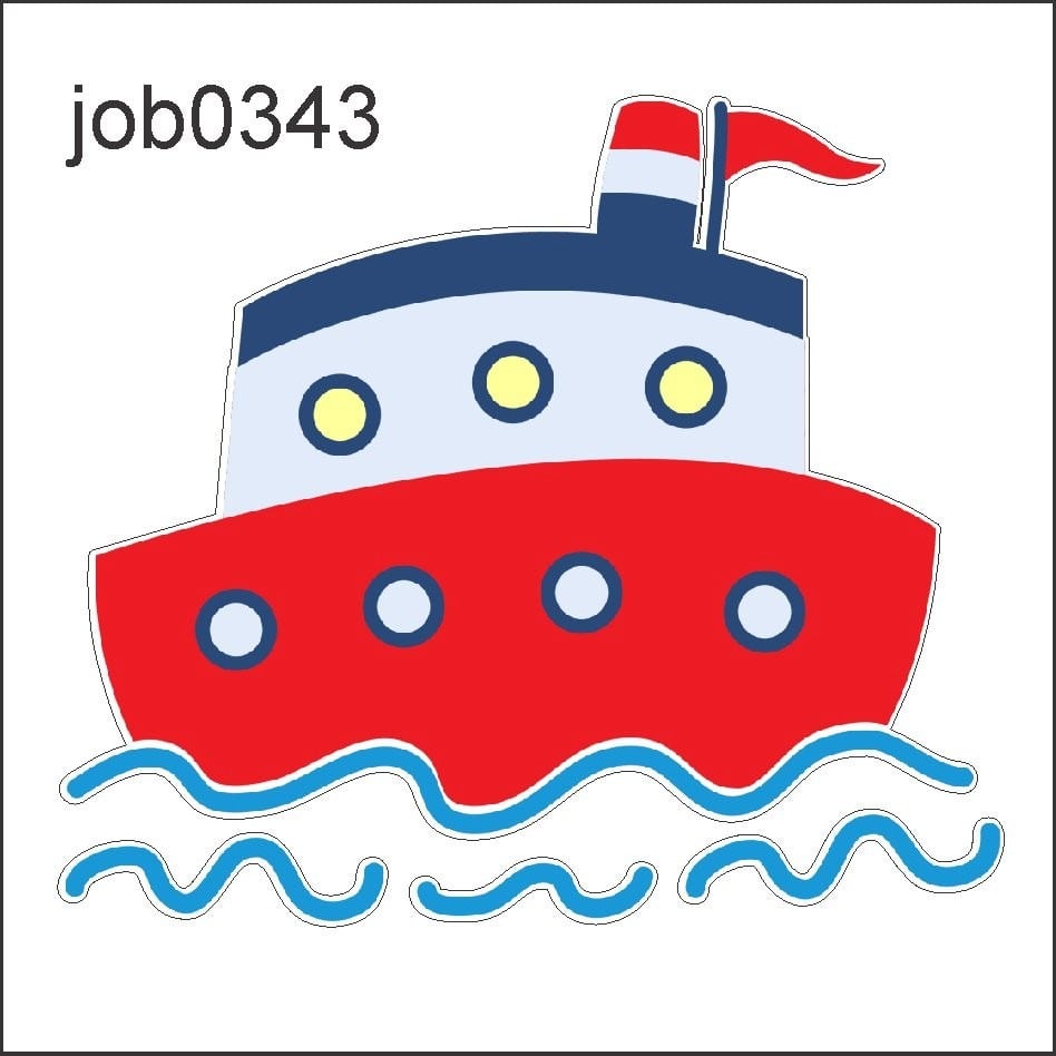 Adesivo Decorativo Marinheiro Navio Barco Desenho Job0343