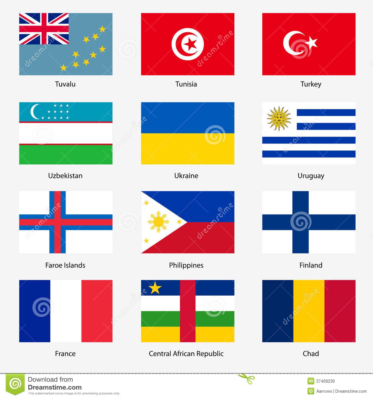 Ajuste Bandeiras De Estados Soberanos Do Mundo  Vetor Foto De