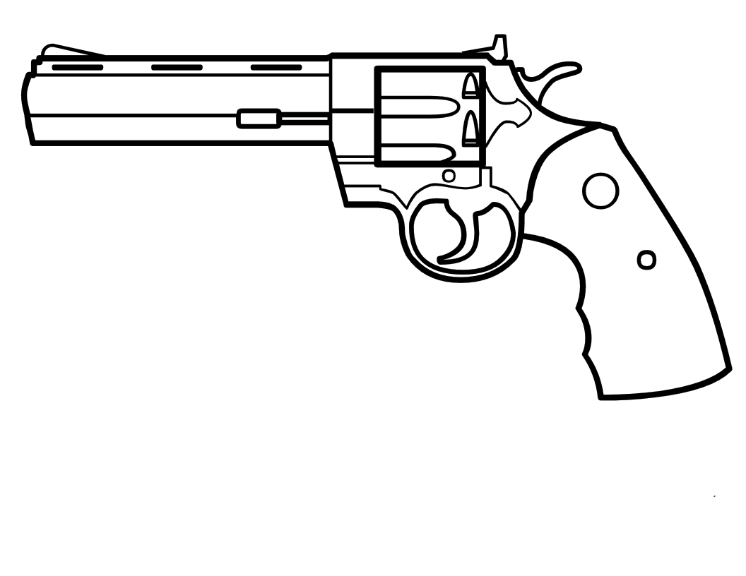 Desenho De Arma De Fogo Para Colorir