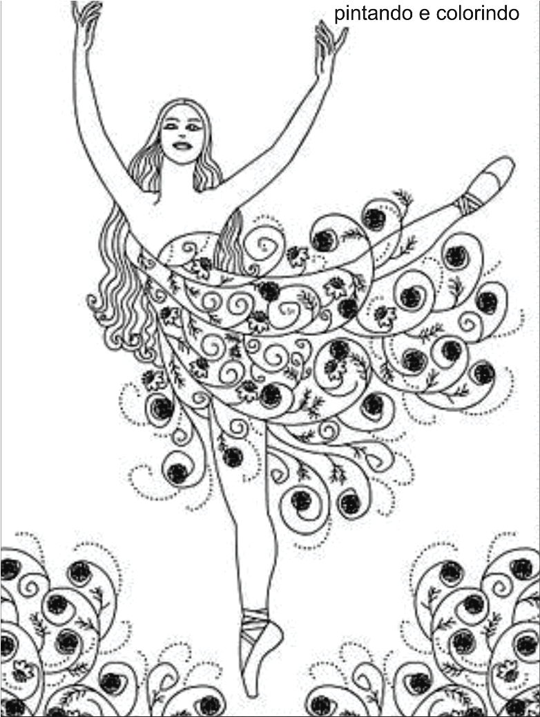 Desenhos De Bailarinas , Sapatilha De BalÃ© Para Colorir E Imprimir
