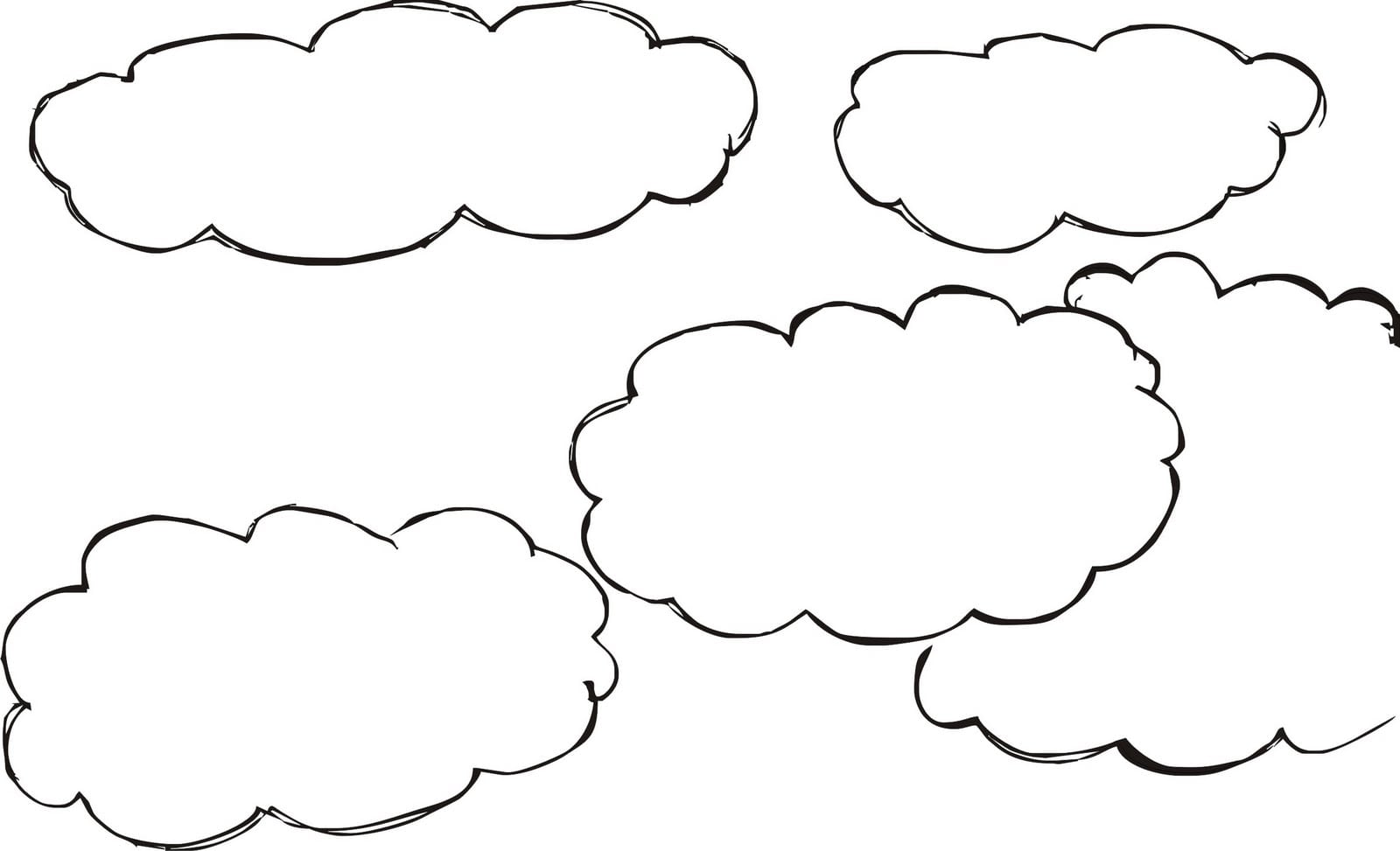Desenhos De Nuvens Para Colorir Sketch Coloring Page