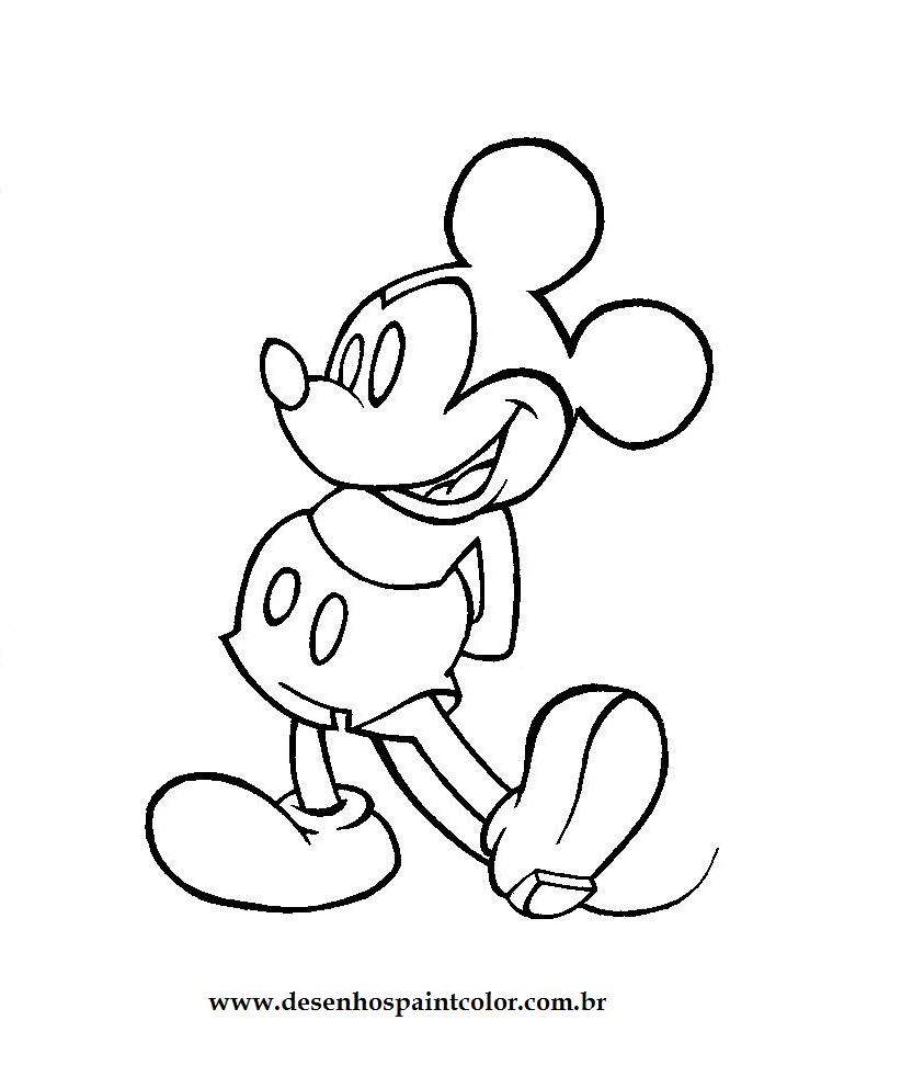 Desenhos Para Pintar Do Mickey Sketch Coloring Page