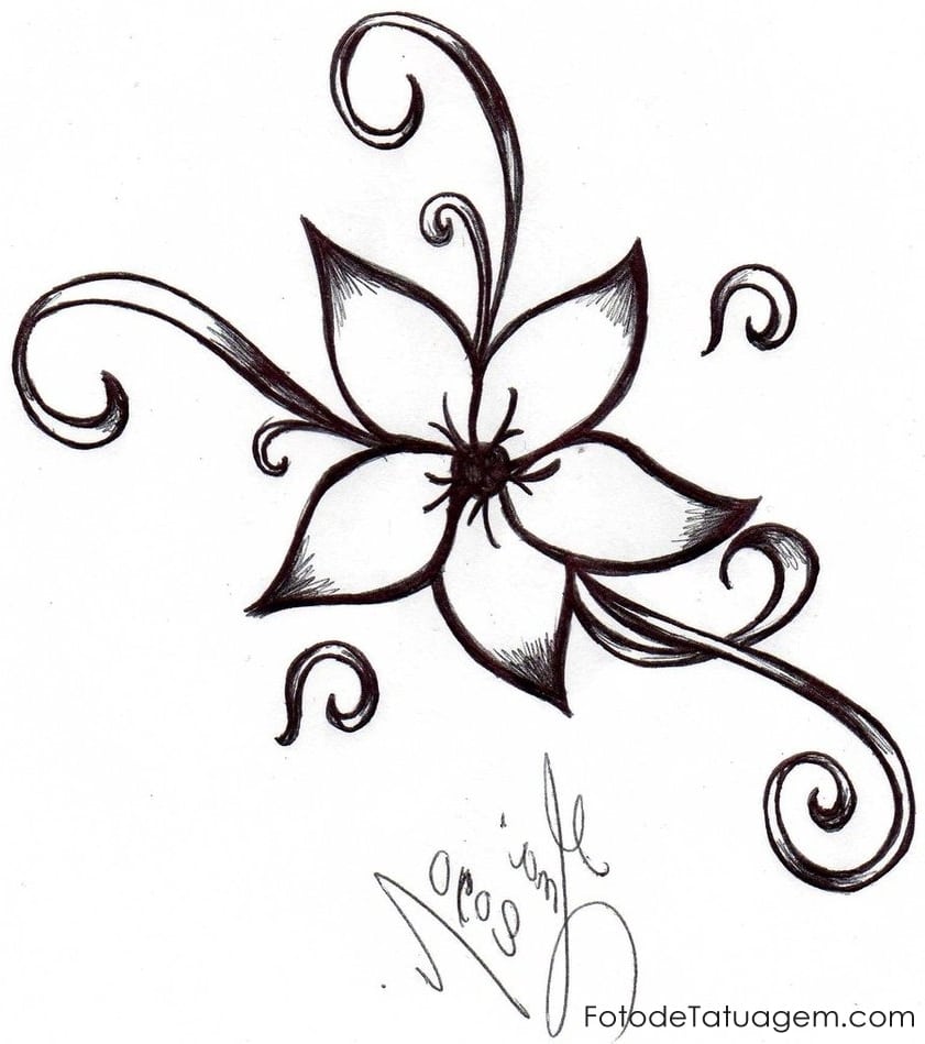 Desenhos Para Tatuagem De Flores