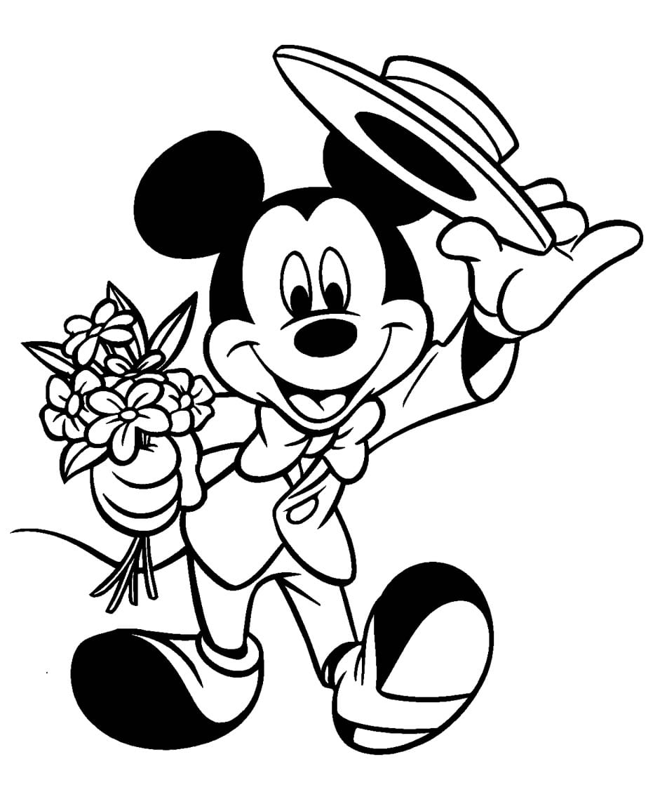 Pintar Y Colorear A Mickey Mouse