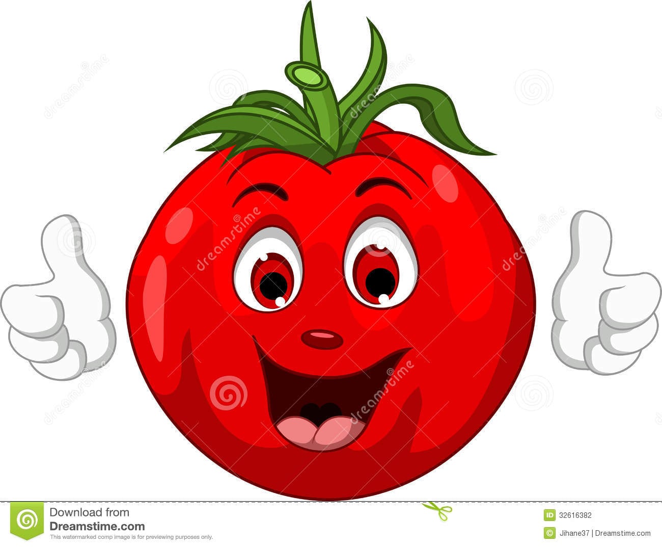Tomates EngraÃ§ados Dos Desenhos Animados Foto De Stock Royalty