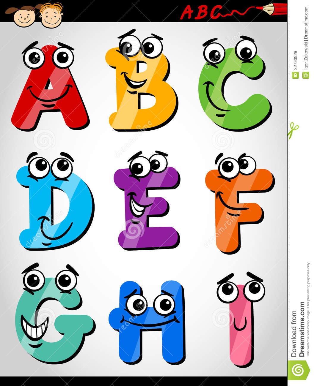 Desenhos De Letras Do Alfabeto