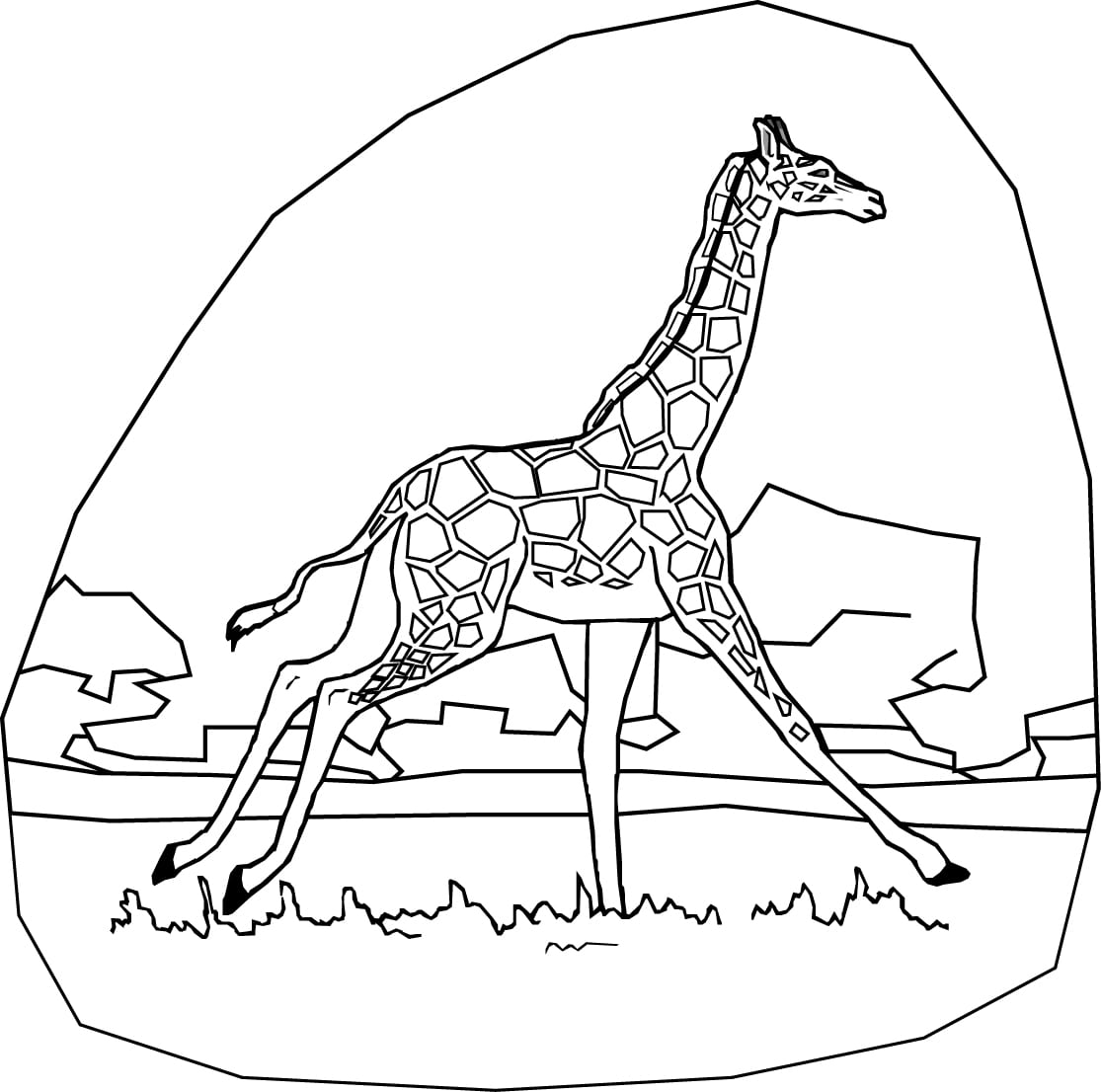 Desenhos De Girafas Para Colorir E Imprimir