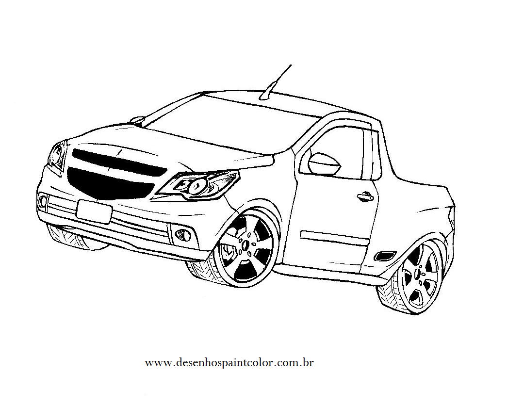 Desenhos De Carros Tunados E Rebaixados Para Colorir, Imprimir