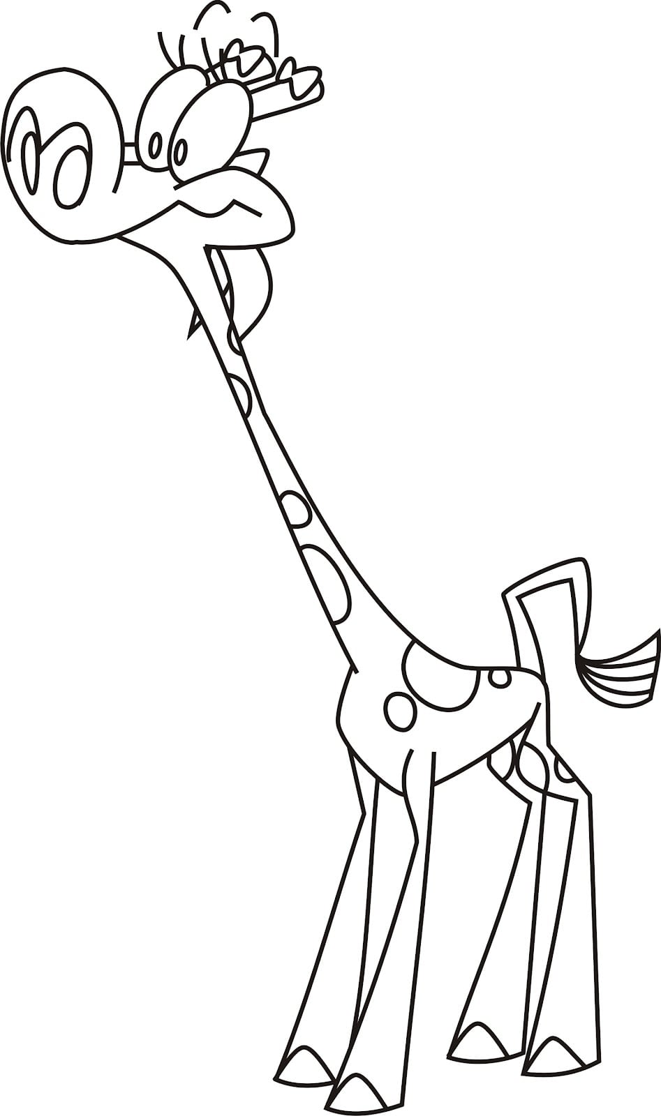 Desenho De Girafa De Meu AmigÃ£ozÃ£o Para Colorir