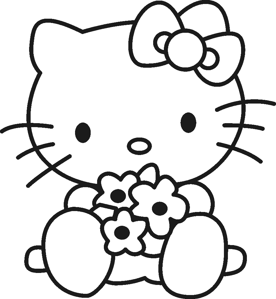 Desenhos Da Hello Kitty Para Pintar, Colorir, Imprimir! Moldes E