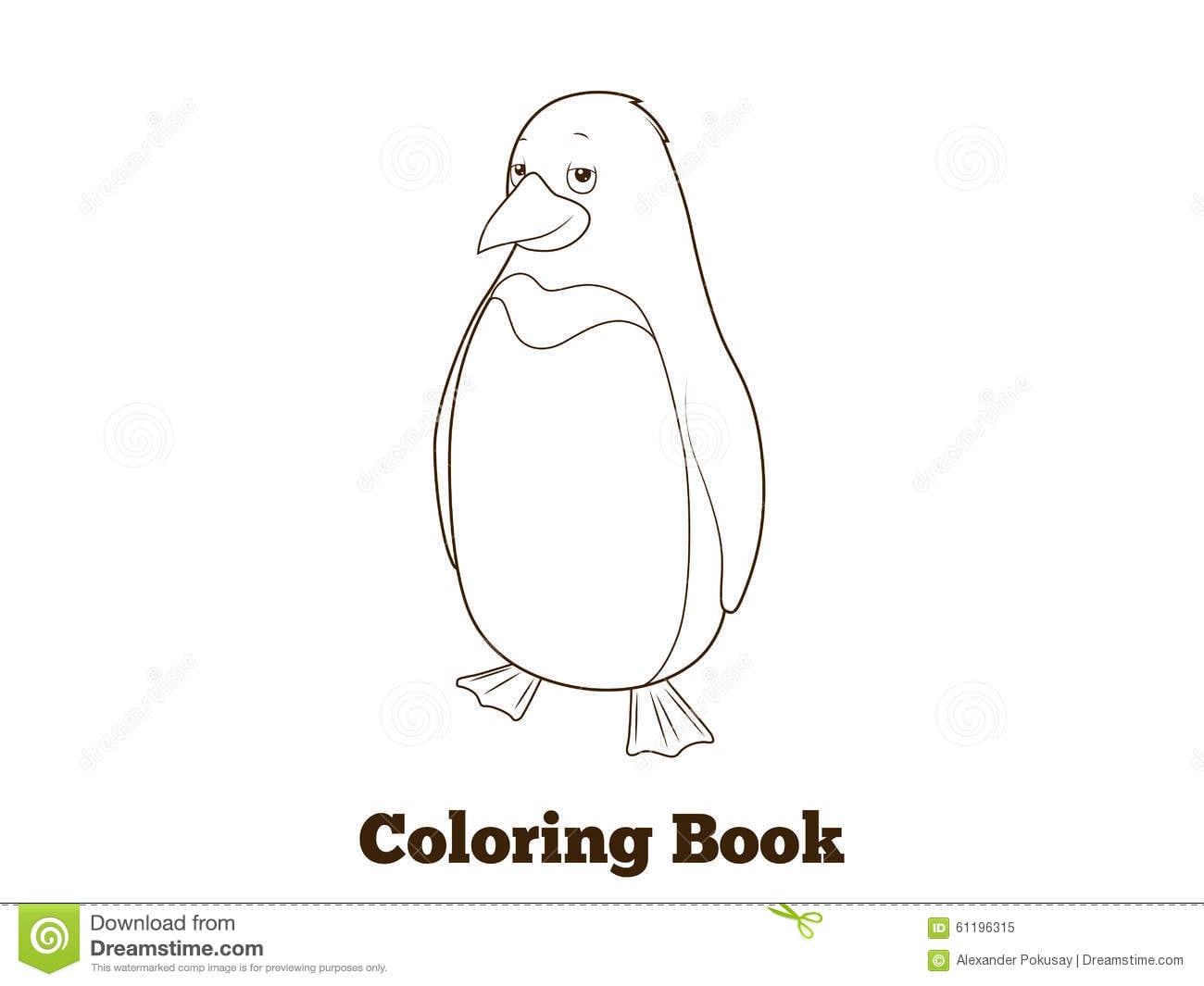 IlustraÃ§Ã£o Do Vetor Do Livro Para Colorir Dos Desenhos Animados Do