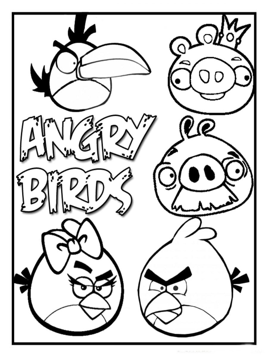 Desenhos Para Colorir Do Angry Birds  Desenhos Para Pintar Do