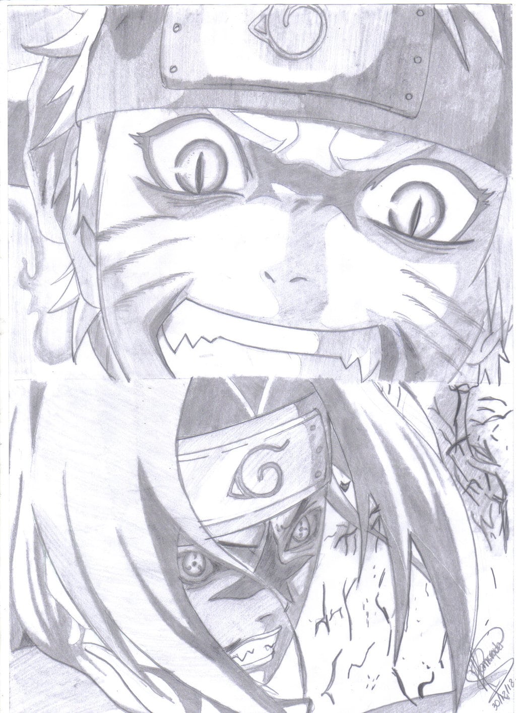 Naruto Vs Sasuke Meu Desenho 2 By Ronstadt Deviantart Com On