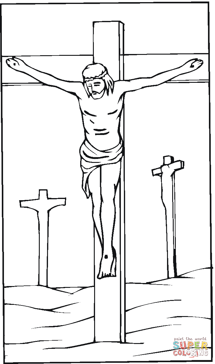 Desenho De Jesus Na Cruz