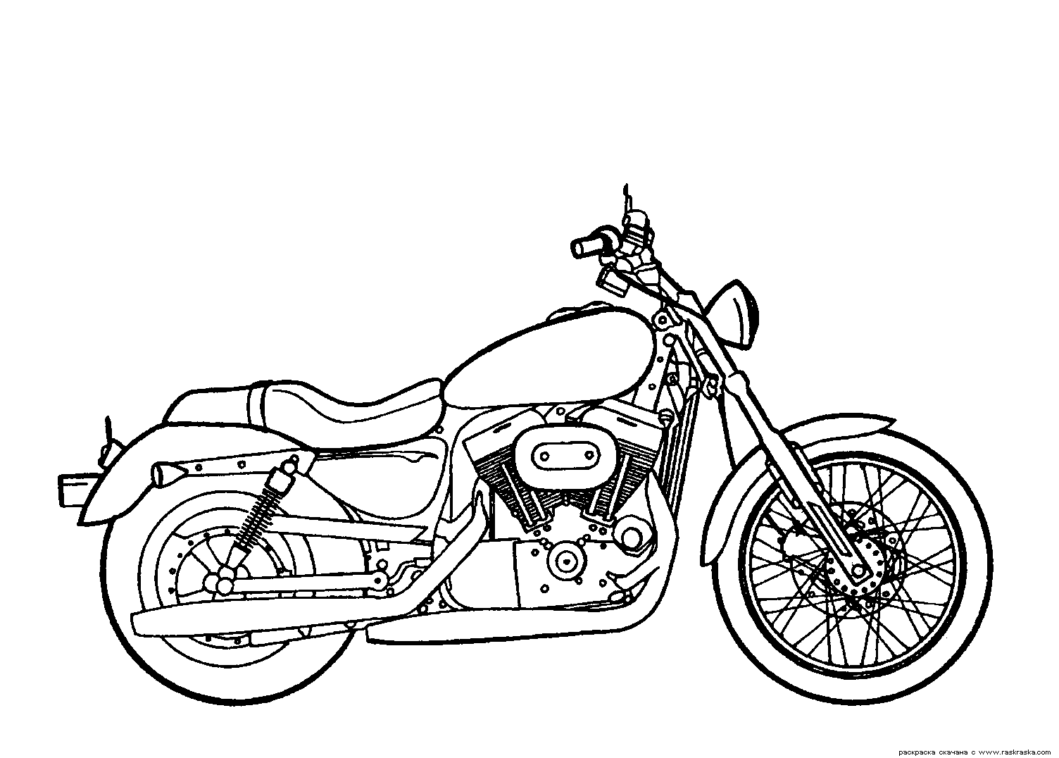 Desenhos De Moto Para Colorir