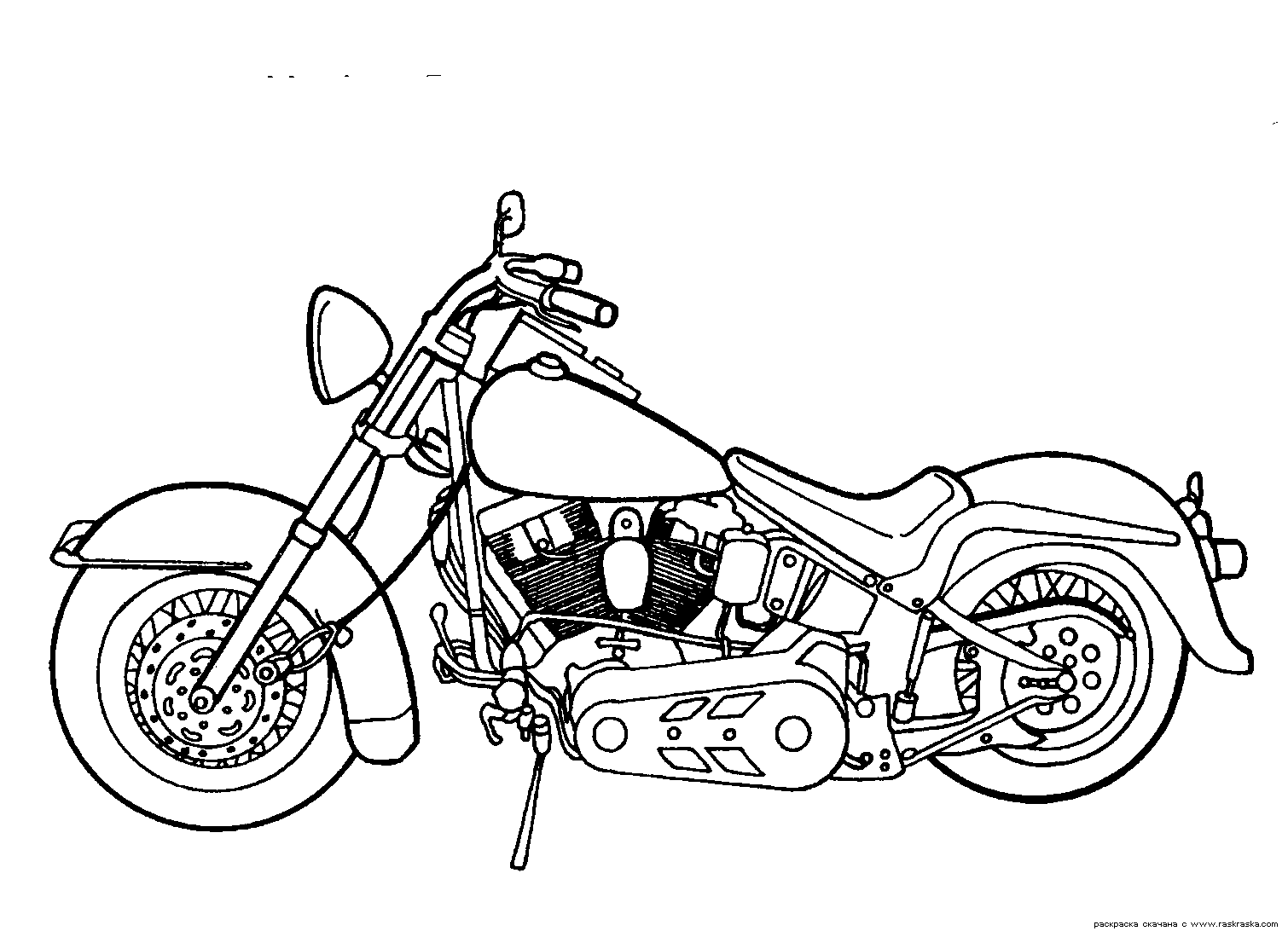 Desenho De Moto Para Colorir