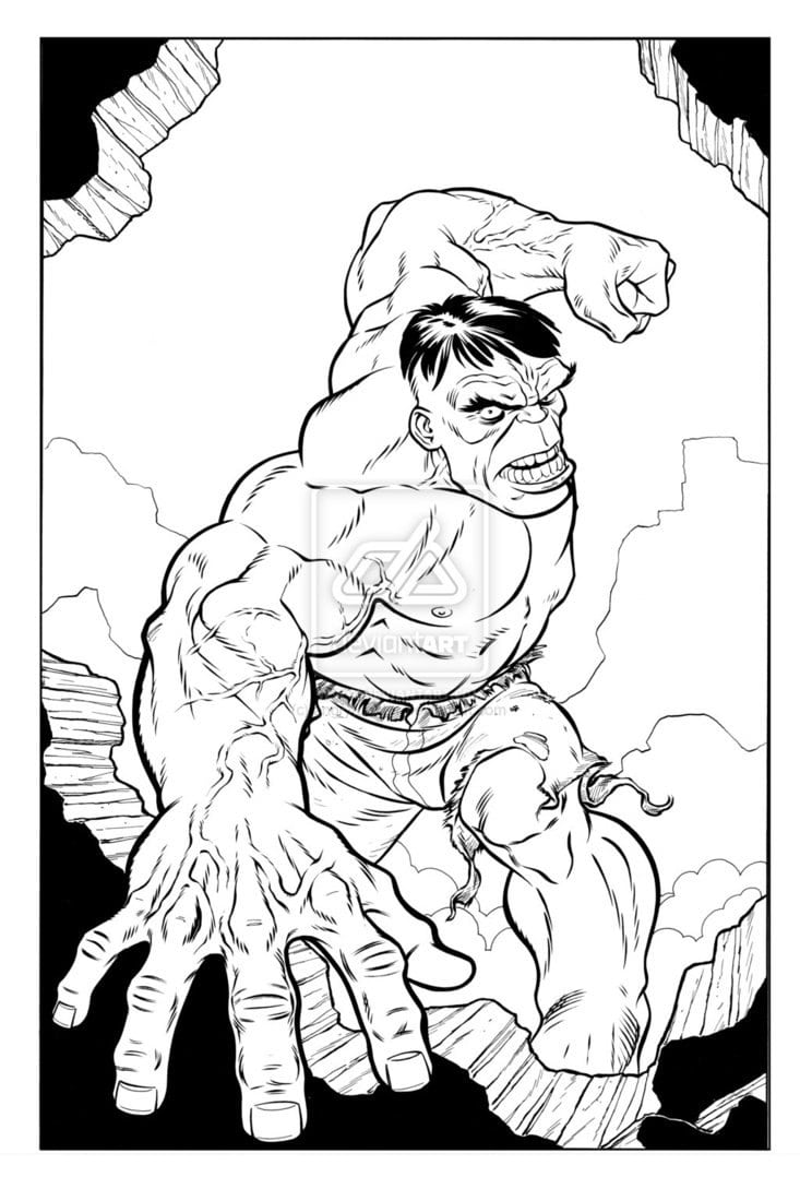 Desenhos Do Hulk Para Pintar  Desenhos Para Colorir Do Hulk