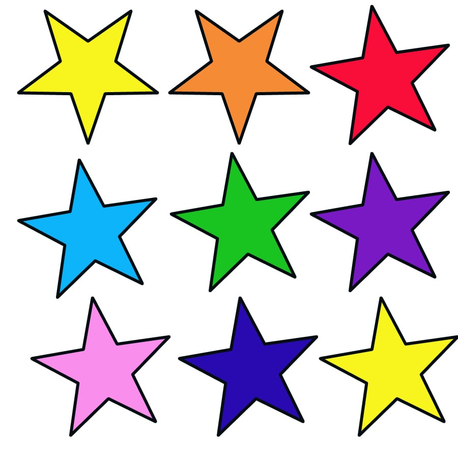 Desenhos De Estrelas Para Imprimir