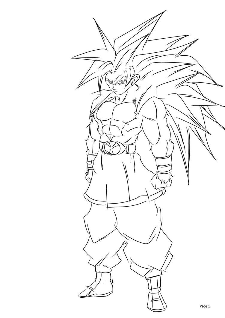 Desenhos Goku Para Colorir ~ Imagens Para Colorir