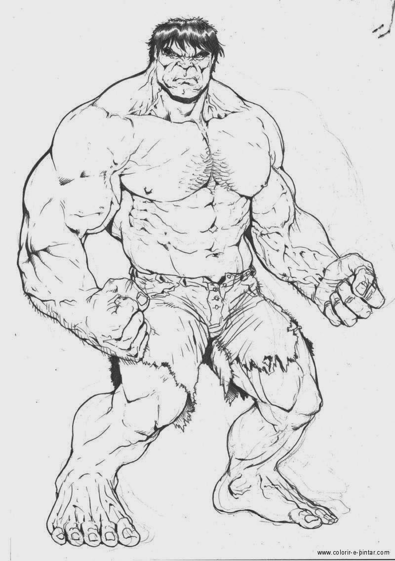 Desenhos Do Hulk Para Colorir E Pintar