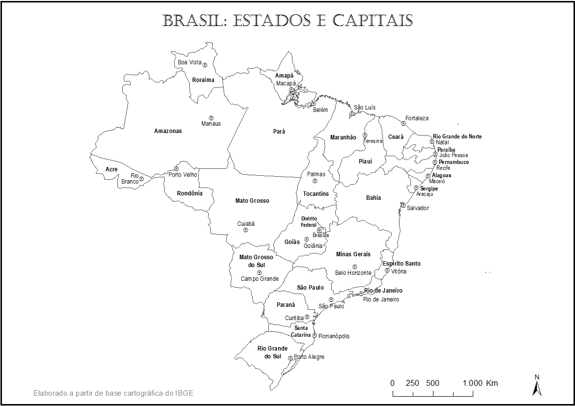 Mapa Do Brasil Para Imprimir