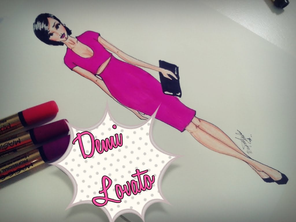 Desenho De Moda Demi Lovato (look)