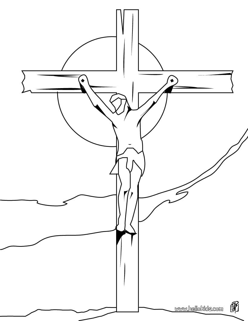 Desenho De Jesus Na Cruz