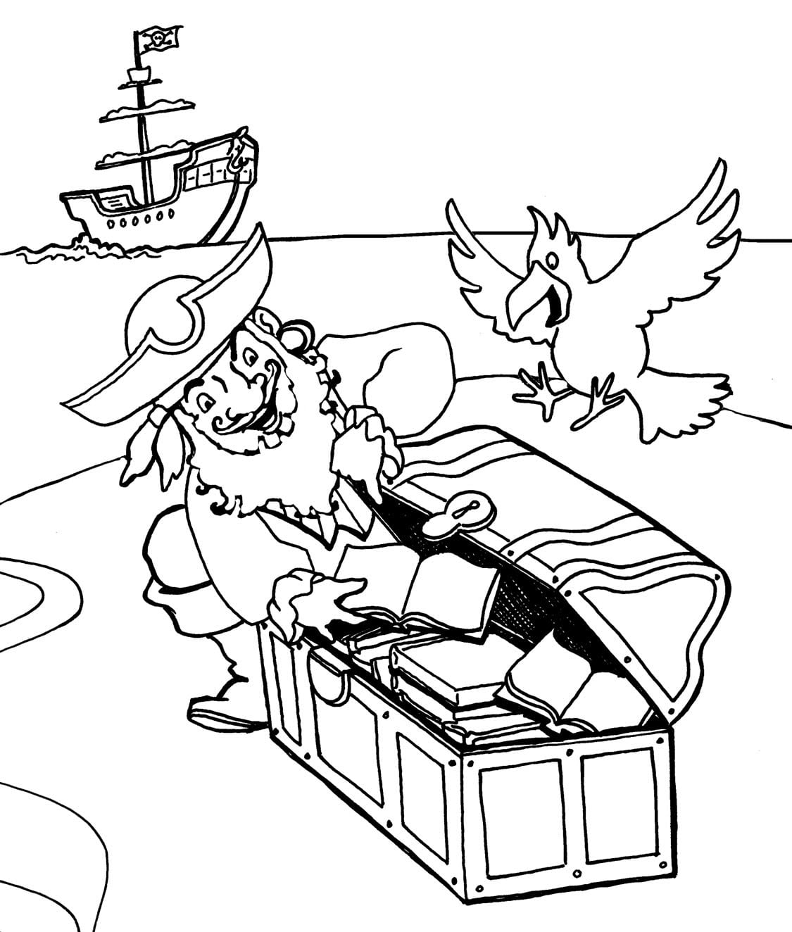 Desenhos De Pirata Para Colorir