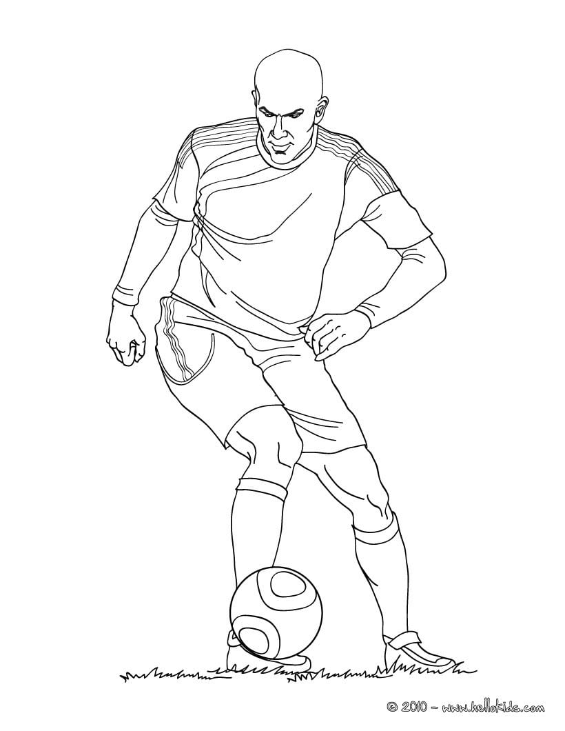 Desenhos Para Colorir De Zidane