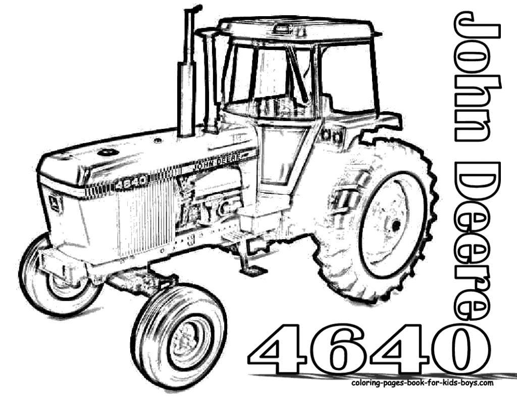 New Coloring Page  Deer Tractors Colouring Pages (page 3