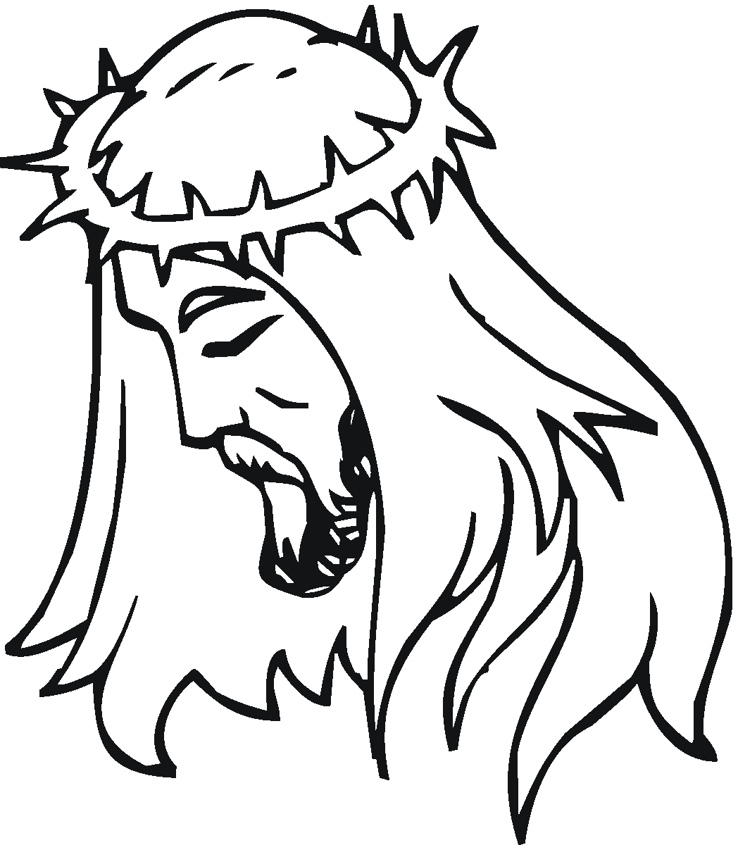 Desenho De Face De Jesus De Perfil Para Colorir â Free Coloring Pages