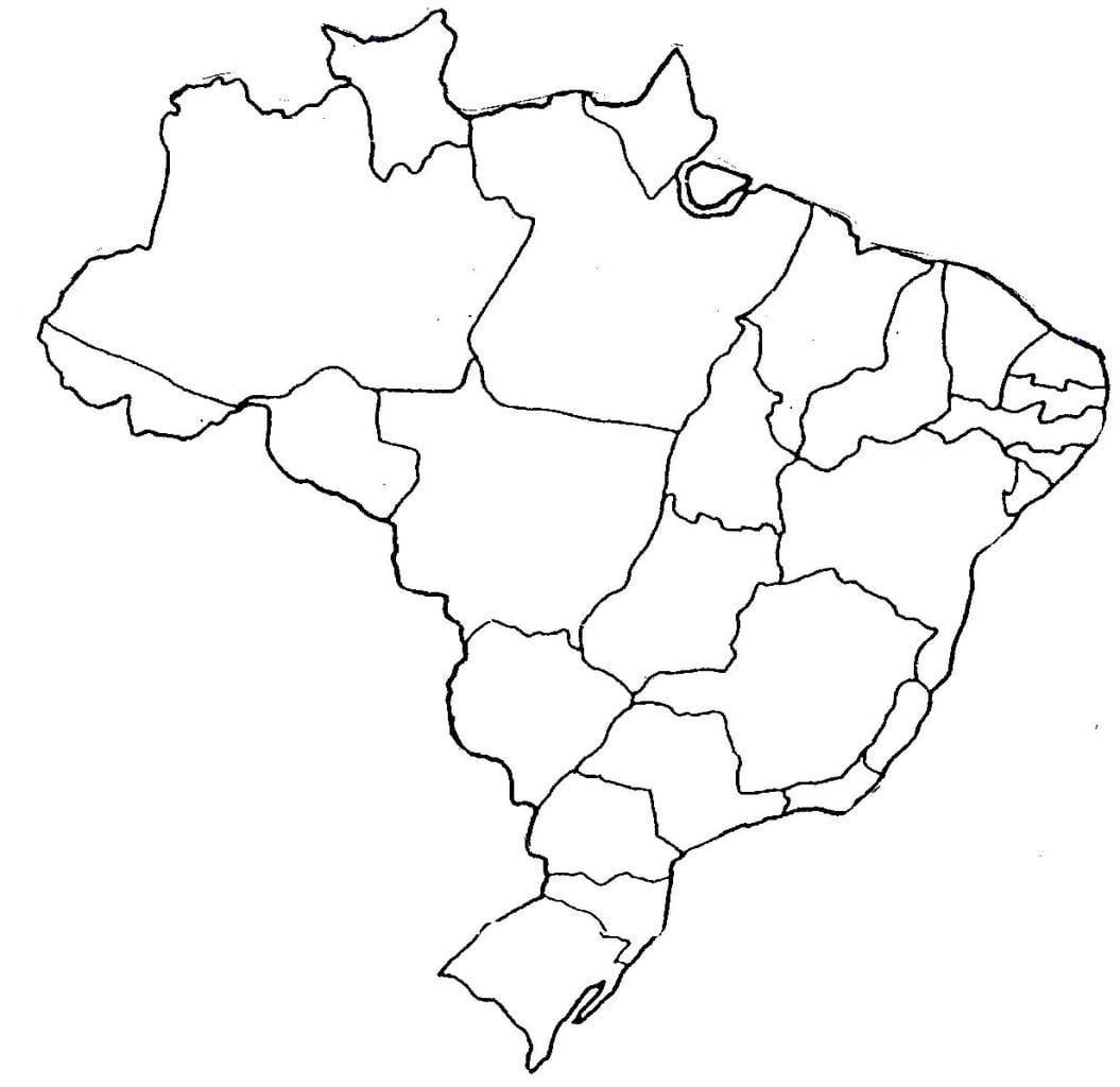 Do Mapa Do Brasil Para Colorir