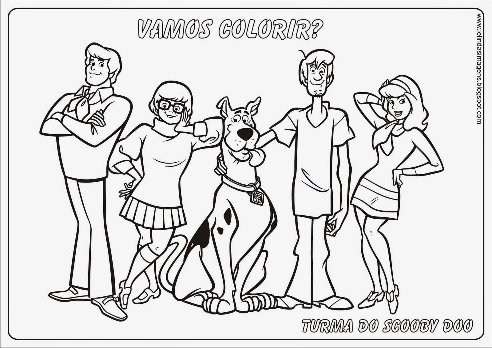 Desenhos Para Pintar  Scooby Doo Para Colorir