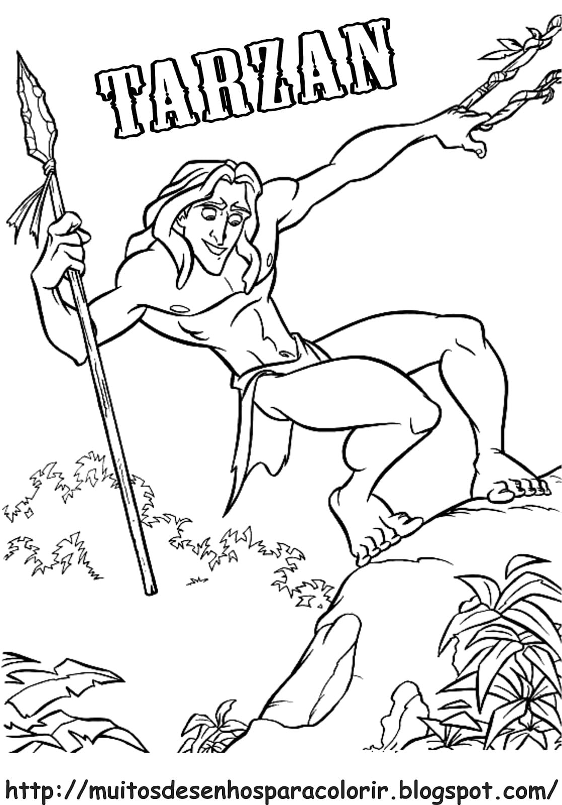 Desenhos Para Colorir Do Tarzan â Pampekids Net