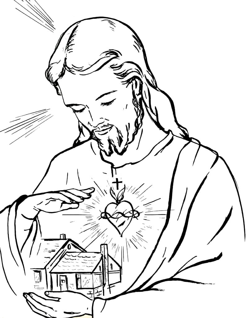 Desenho Para Pintar De Jesus