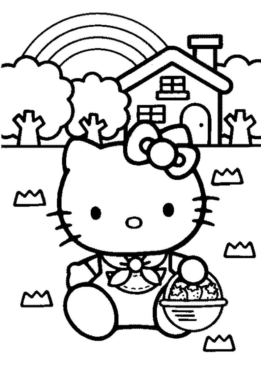 Desenho Para Colorir Da Hello Kitty