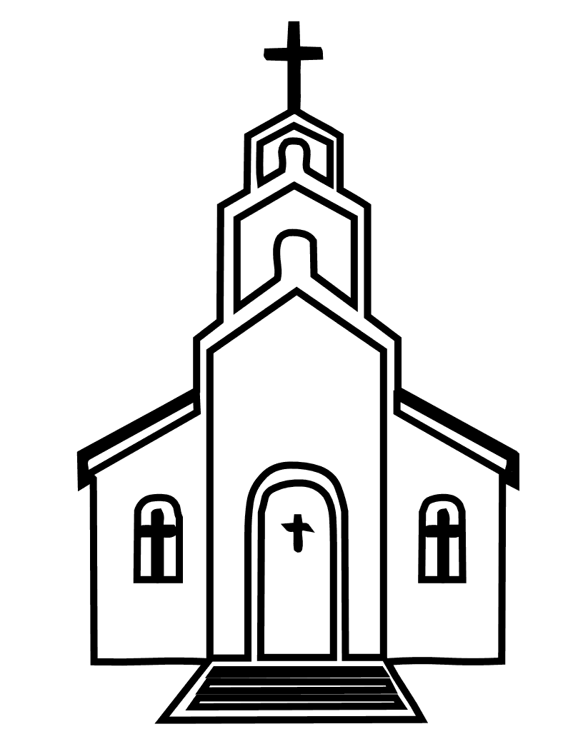 Desenho De Igreja CatÃ³lica Para Colorir