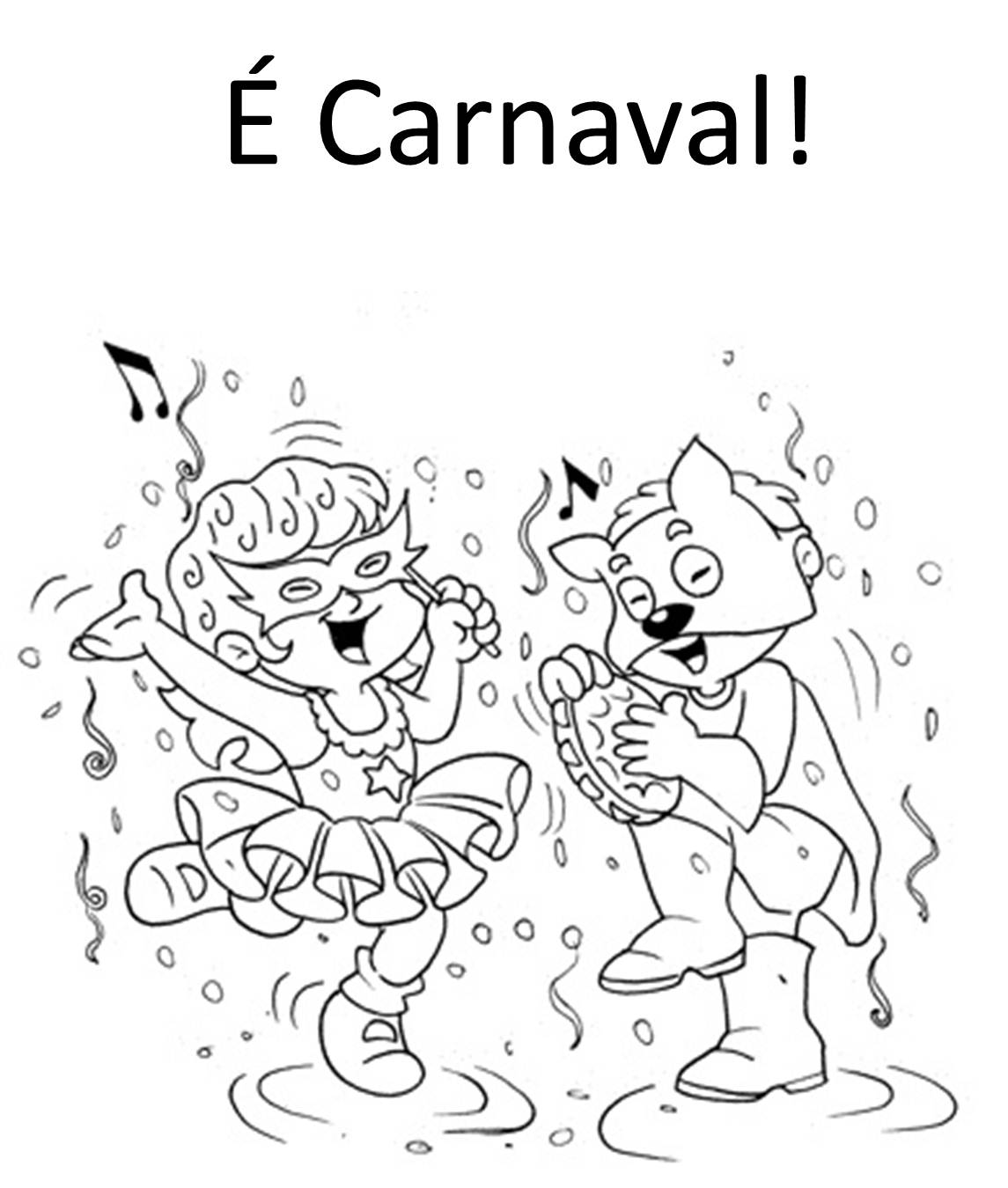Desenhos Para Colorir Carnaval