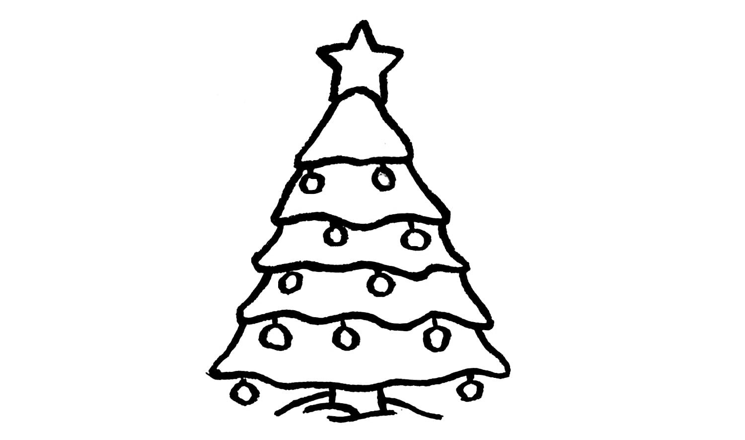 Como Desenhar Uma Ãrvore De Natal (enfeite)