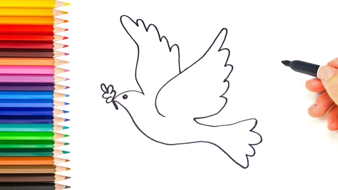Como Desenhar Uma Pomba Da Paz