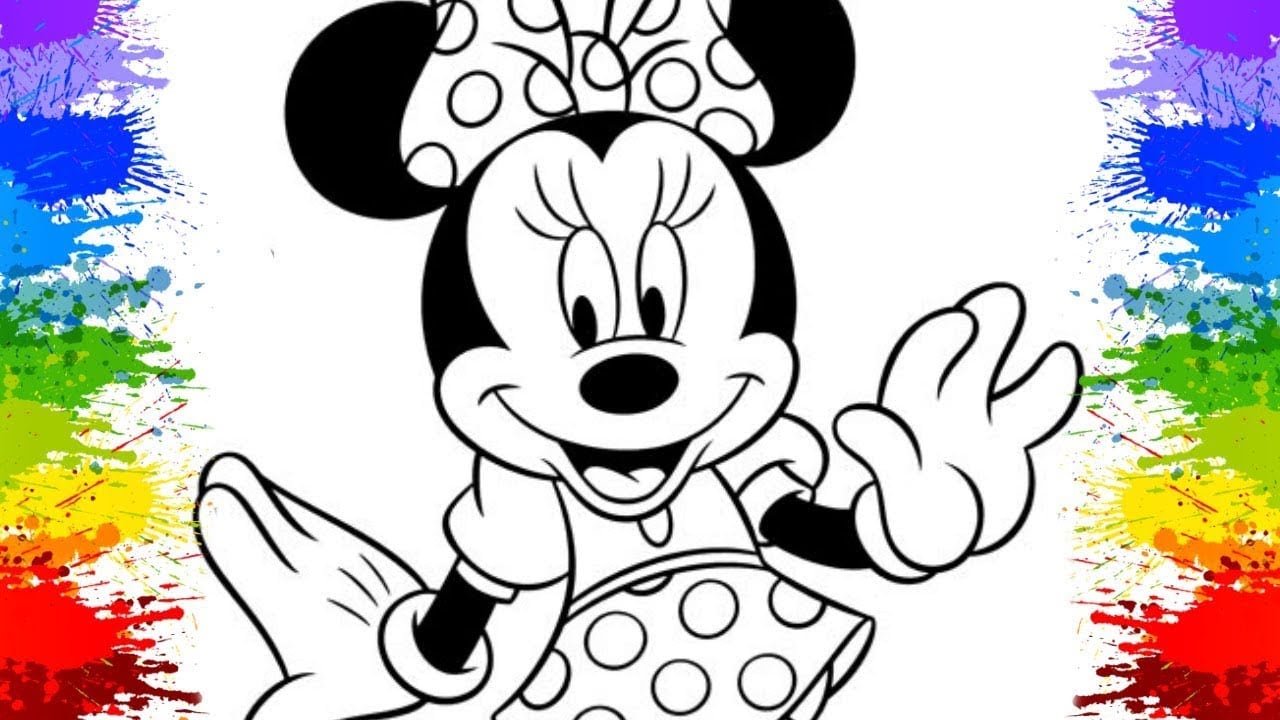 Desenhos De Pintar Da Minnie Mouse Boutique Cartoon Disney Junior