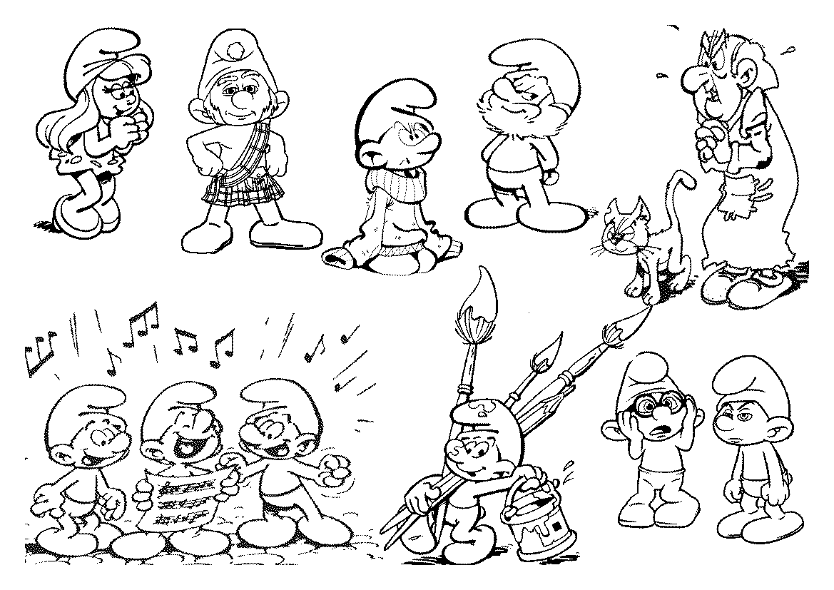 Desenhos Para Colorir Dos Smurfs â Imagens Para Imprimir No Jogos