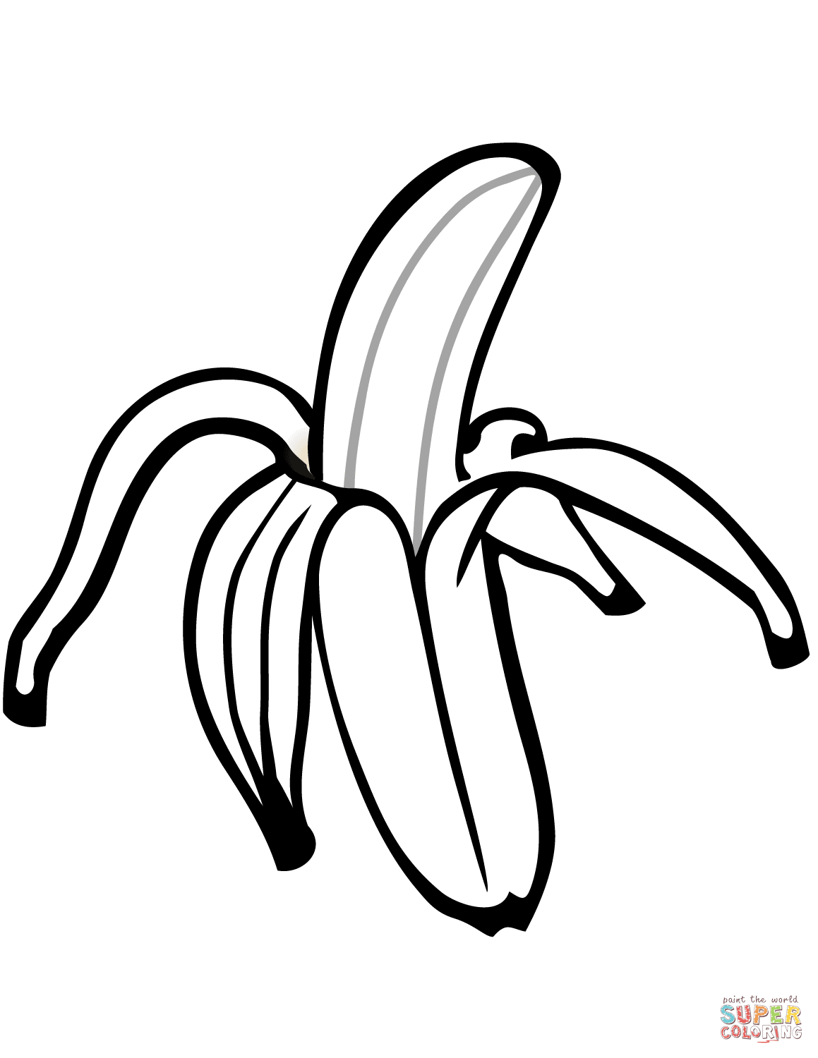 Desenho De Banana Para Colorir