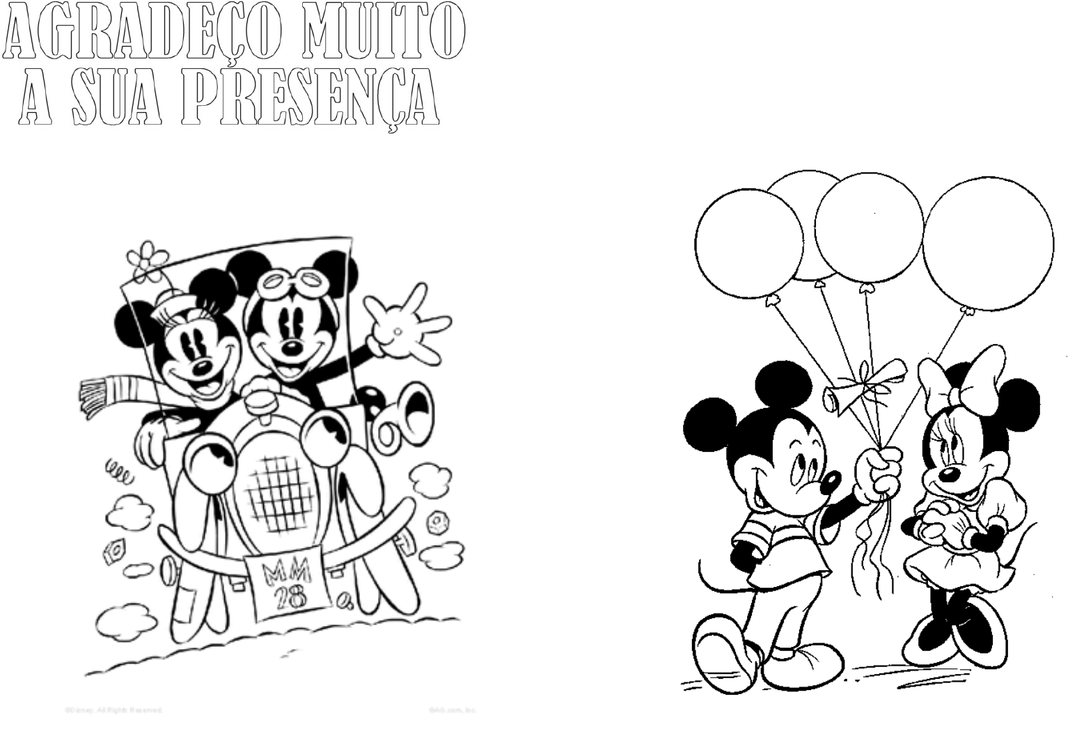 Livrinho Colorir Mickey E Minnie