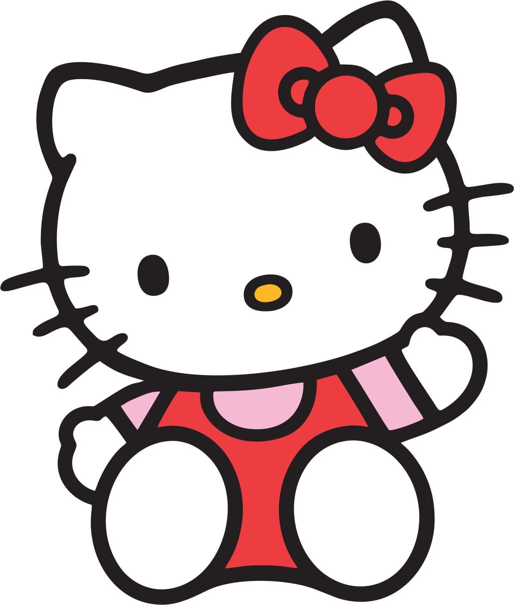 Dibujos Ideia Criativa  Desenho Da Hello Kitty Colorido