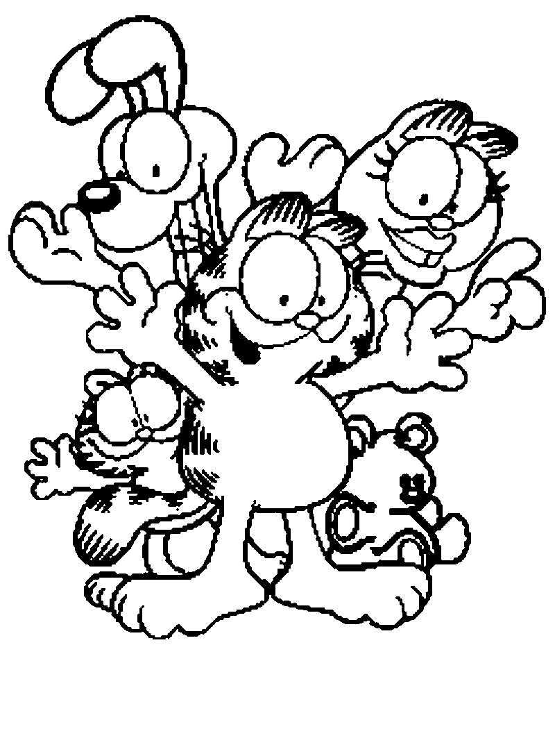 Desenhos Para Colorir Do Garfield â Pampekids Net