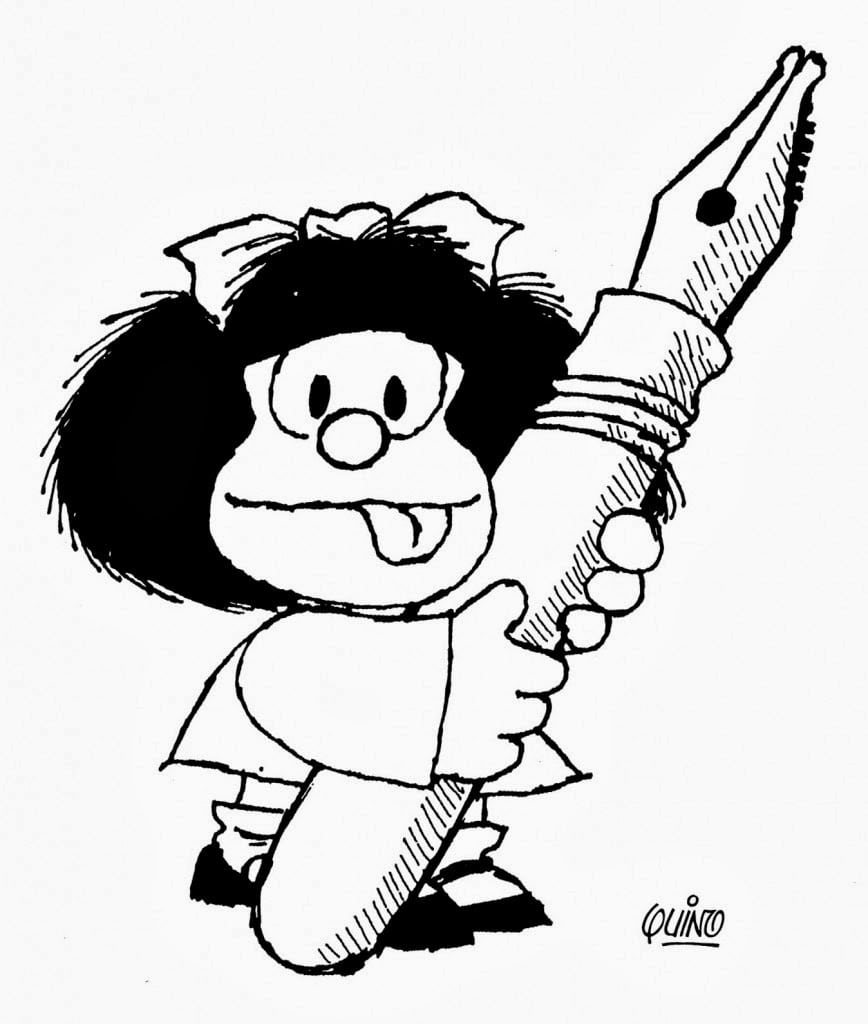 Desenhos Da Mafalda Para Colorir E Imprimir Desenhos