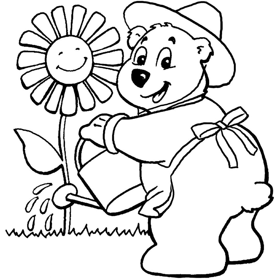 Desenho Para Colorir De Urso