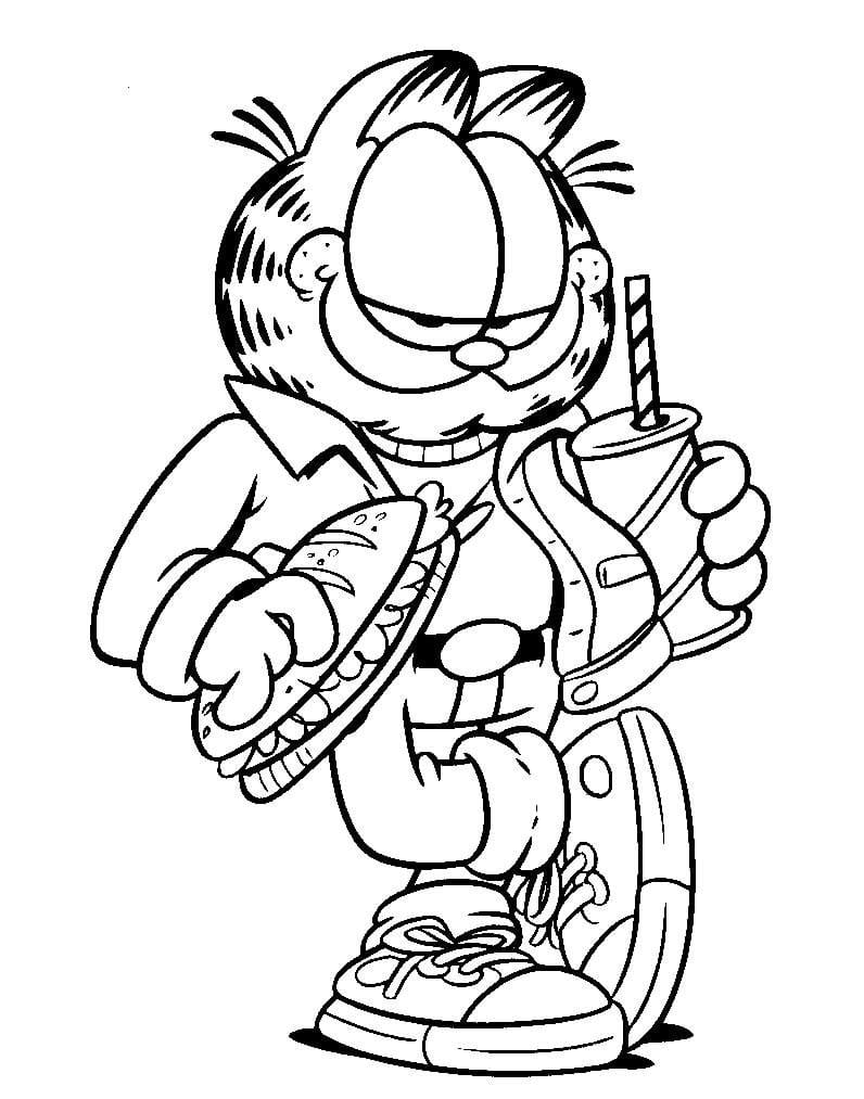 Desenhos Do Garfield Para Colorir